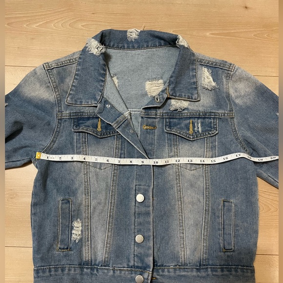 Women’s Denim Jacket Size M Medium - Picture 14 of 14